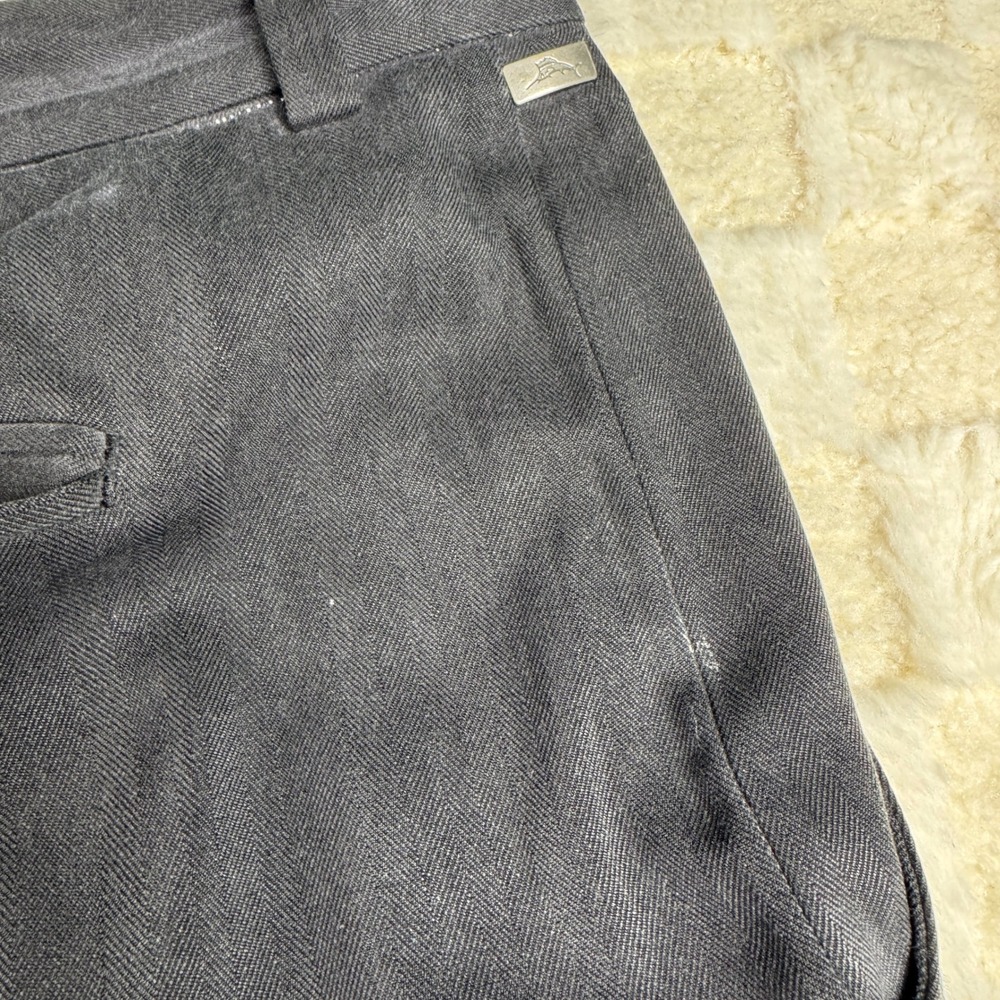 Tommy Bahama‎ Marlin Gray Herringbone Dress Pants Men's Business Career - Picture 8 of 10